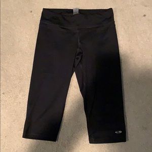Champion black cropped workout leggings